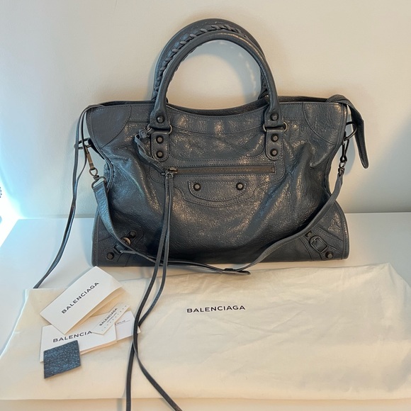 Balenciaga Handbags - Balenciaga Classic City Bag in grey lambskin